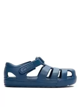 Image of Clarks Move Kind Kid Jelly Sandal, Blue, Size 12 Younger