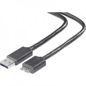 Image of Belkin USB 3.0 Cable [1x USB 3.2 1st Gen connector A (USB 3.0) - 1x USB 3.2 1st Gen connector Micro B (USB 3.0)] 1.80 m Black