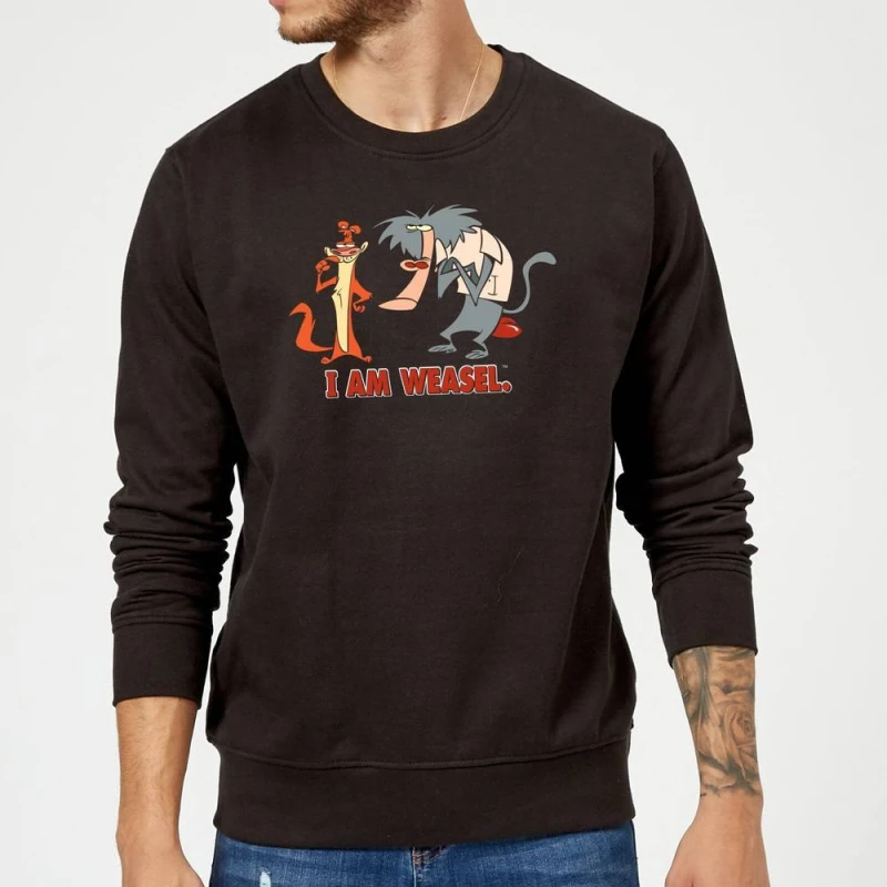 Image of I Am Weasel Characters Sweatshirt - Black - L