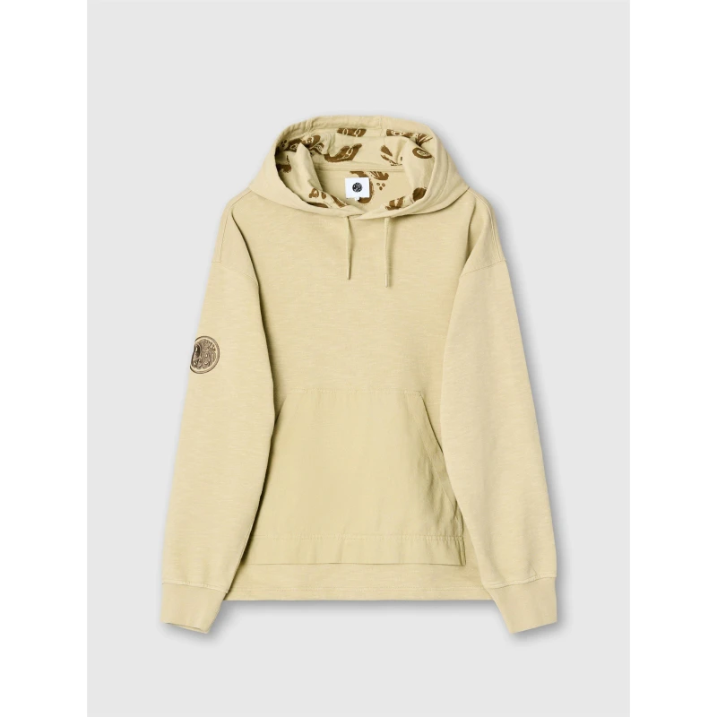 Image of Pretty Green Mens PG Stamford Hoodie Taupe male Small