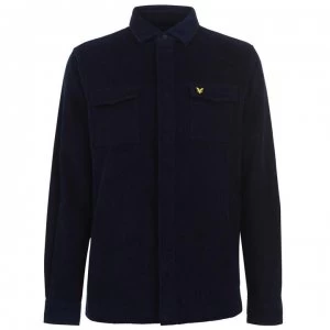 Image of Lyle and Scott Corduroy Over Shirt - Navy Z99