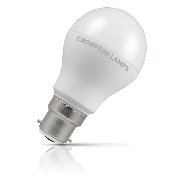 Image of Crompton Lamps LED GLS 8.5W B22 Dimmable Cool White Opal (60W Eqv)