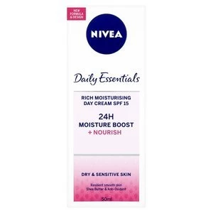 Image of Nivea Visage Day Cream Dry/Sensitive SPF 15 Tube 50ml