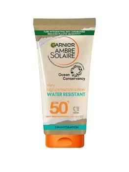 Image of Garnier Ambre Solaire SPF 50+ Water Resistant High Protection Sun Cream Lotion 175ml One Colour, Women