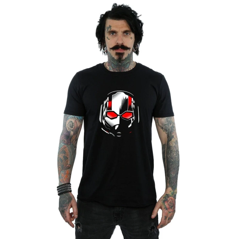 Image of Ant-Man And The Wasp Mens Mask T-Shirt in Black Size: Small Black Male S