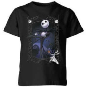 Image of The Nightmare Before Christmas Jack Skellington Zero Pose Kids T-Shirt - Black - 7-8 Years