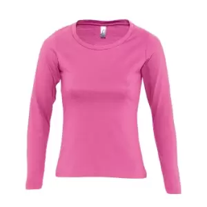 Image of SOLS Womens/Ladies Majestic Long Sleeve T-Shirt (M) (Orchid Pink)