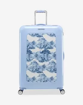 Image of Ted Baker Blue Landscape Large Suitcase