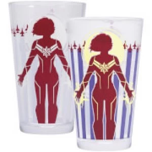Image of Marvel Captain Marvel Cold Change Glass