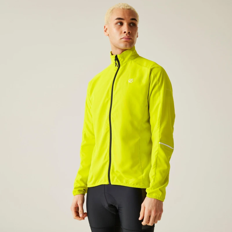 Image of Dare 2b Mens Illume LED Performance Cycling Jacket Neon Spring male Small