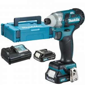 Image of Makita TD111D 10.8v Cordless CXT Brushless Impact Driver 2 x 2ah Li ion Charger Case