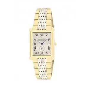 Image of Dreyfuss & Co DGB00008-21-X Mens Oblong Two Tone Steel Brace Colour - Gold Tone
