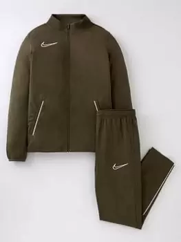 Image of Boys, Nike Junior Academy 21 Dry Tracksuit - Green, Size M