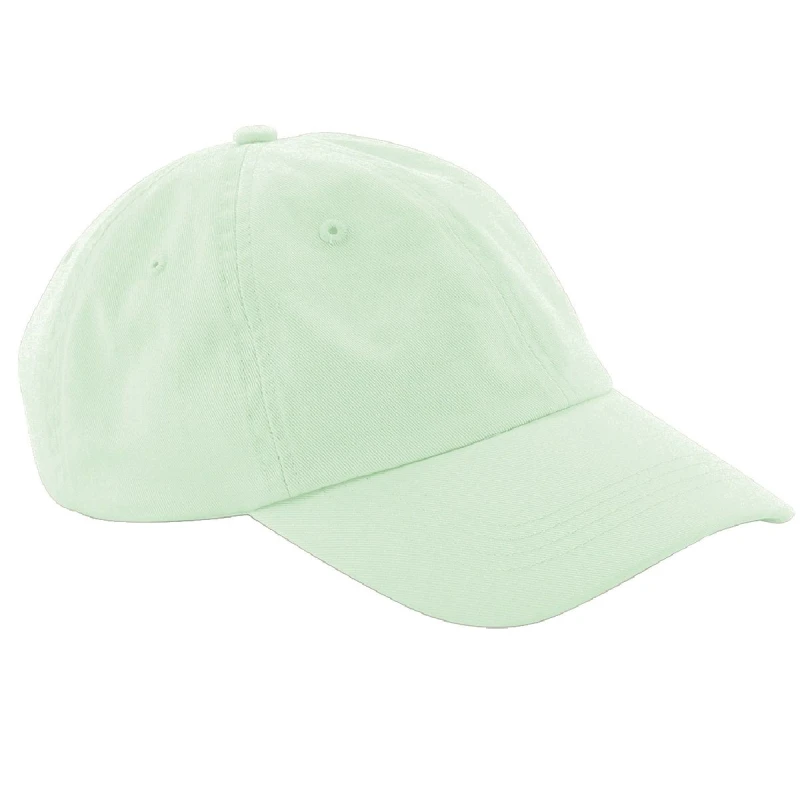 Image of Beechfield Beechfield Men Low Profile 6 Panel Dad Cap in Mint Mint One Size Male 5057520206448