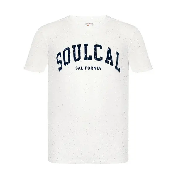Image of SoulCal Textured Flecked T Shirt - Cream 2XL