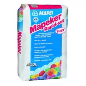Image of Mapeker Rapid Set White Tile Adhesive 20kg - 398472