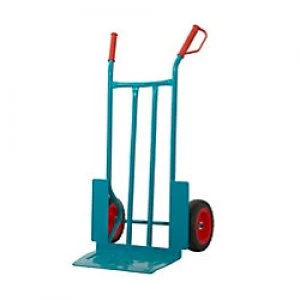 Image of APOLLO Trolley Blue 2 Castors Lifting Capacity: 250kg 475mm x 1085mm x 610