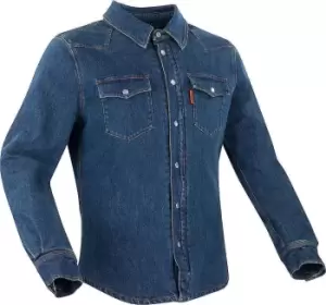 Image of Segura Terence Motorcycle Shirt, blue, Size L, blue, Size L