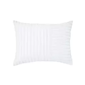 Image of DKNY Clipped Squared Standard Pillowcase, White