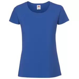 Image of Fruit Of The Loom Womens/Ladies Ringspun Premium T-Shirt (XS) (Cobalt)