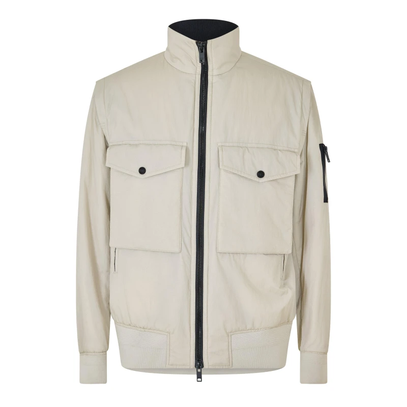 Image of Boss Mens Ogolly Bomber Jacket Light Beige male 36 (46)