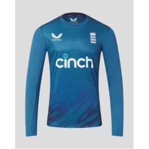 Image of Castore England Long Sleeve Performance T-Shirt Mens - Blue