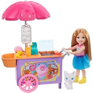 Image of Barbie Club Chelsea Snack Cart Playset