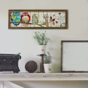 Image of KZM406 Multicolor Decorative Framed MDF Painting