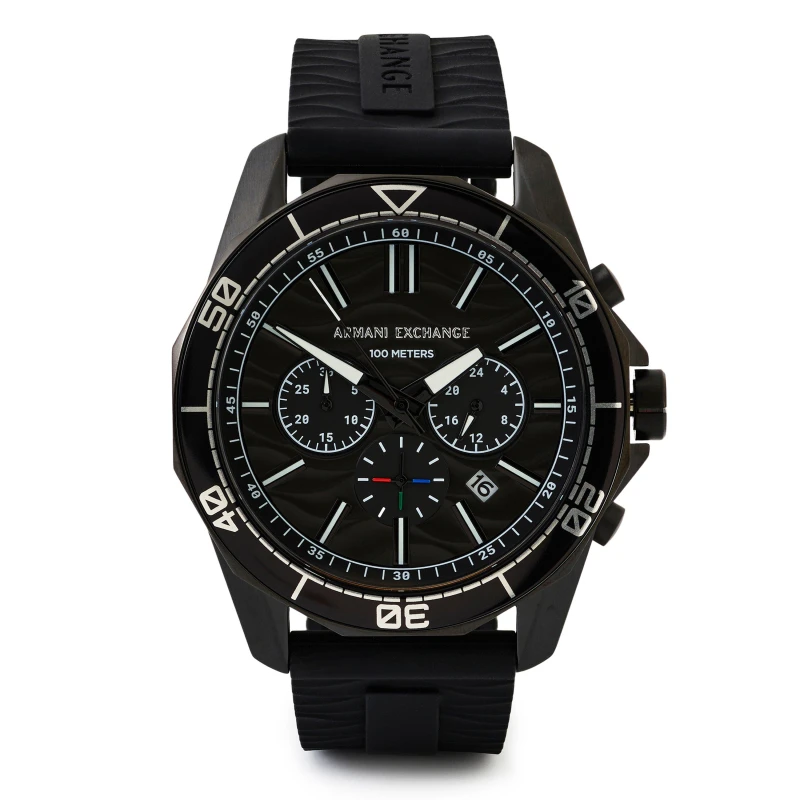Image of Armani Exchange rmn xchng Chrngrph B Analogue Quartz Watches One Size Black 86761601001