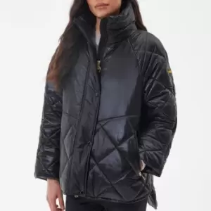 Image of Barbour International Parade Quilted Shell Coat - UK 8