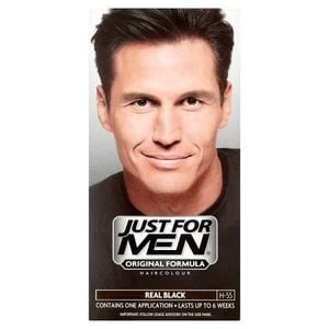 Image of Just For Men Shampoo-In Haircolour Natural Real Black