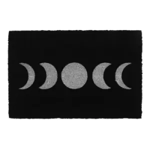Image of Black Moon Phase Door Mat