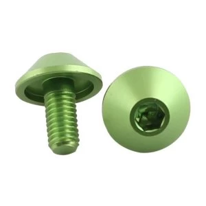 Image of ETC Alloy Bolts Coloured Socket Head (4) M5 x 15mm Green