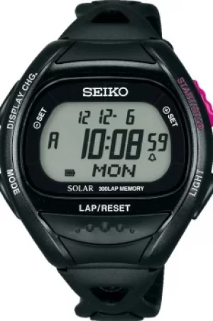 Image of Unisex Seiko Superrunner Solar Alarm Chronograph Watch SBEF001J