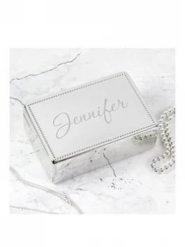 Image of Personalised Rectangular Jewellery Box