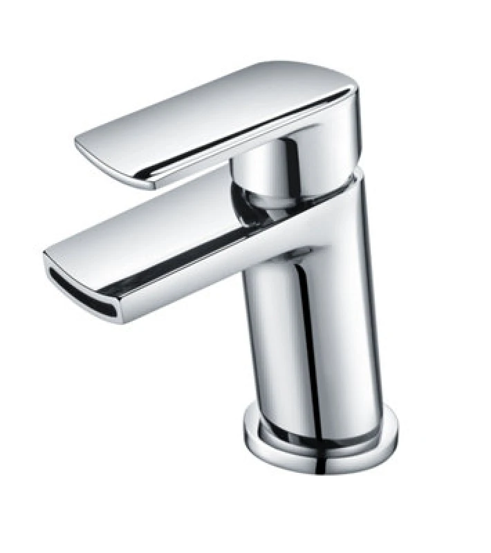 Image of Balterley Modern Single Lever Mono Basin Mixer Bathroom Sink Tap with Push Button Waste - Chrome Silver