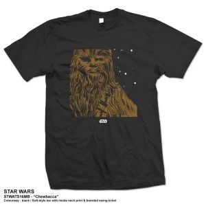 Image of Star Wars - Chewbacca Unisex Large T-Shirt - Black