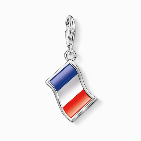 Image of THOMAS SABO Silver French Flag Charm