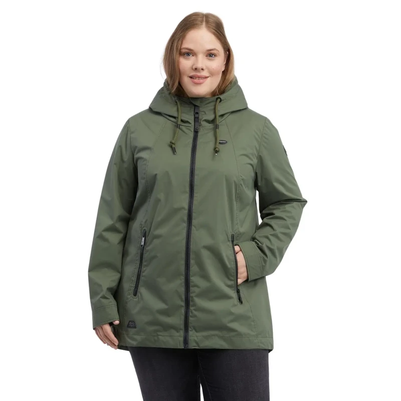 Image of Ragwear Womens waterproof jacket Ragwear Zuzka Plus Vert Female 50