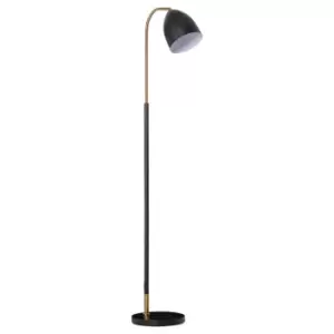 Image of Homcom Arc Floor Lamp Reading Light Gold
