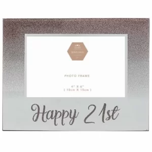 Image of Rose Gold Glitter Frame 21st