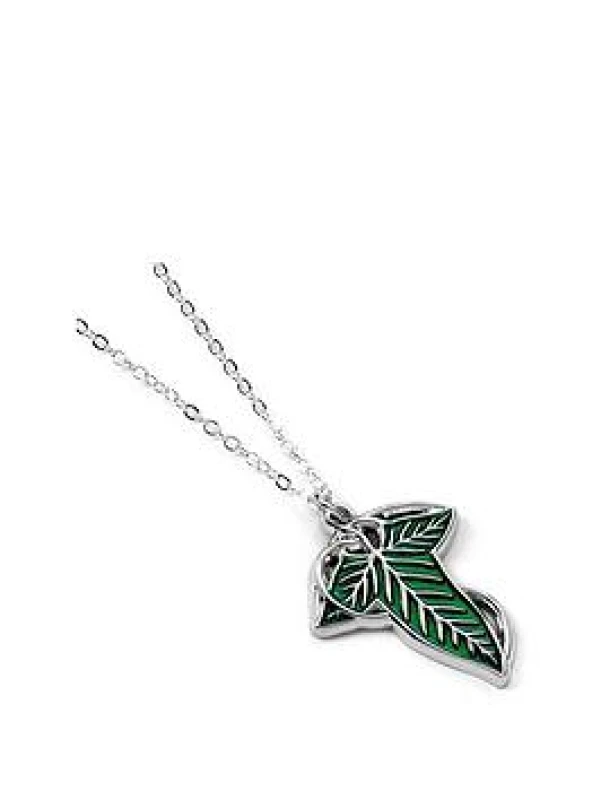 Image of The Lord Of The Rings Lorien Leaf Necklace silver coloured Onesize Women