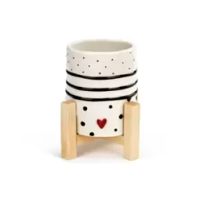 Image of Dots and Stripes Mini Planter
