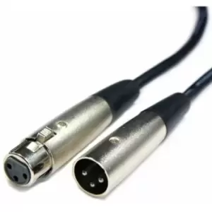Image of 3m 3 Pin XLR Male to Female Cable PRO Audio Microphone Speaker Mixer Lead