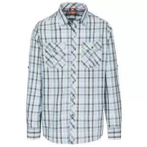 Image of Trespass Mens Collector Check Shirt (S) (Blue Check)