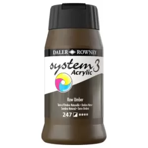Image of Daler Rowney System 3 Acrylic Paint Raw Umber (500ml)