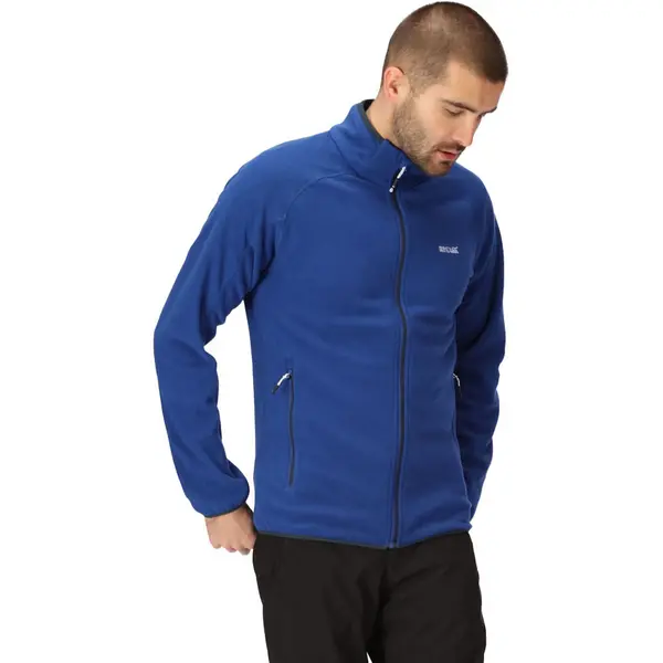 Image of Regatta Mens Hadfield Full Zip Micro Fleece Jacket L - Chest 41-42' (104-106.5cm) New Royal RMA502-Z8B-L
