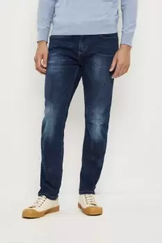 Image of Slim Fit Mid Blue Jeans