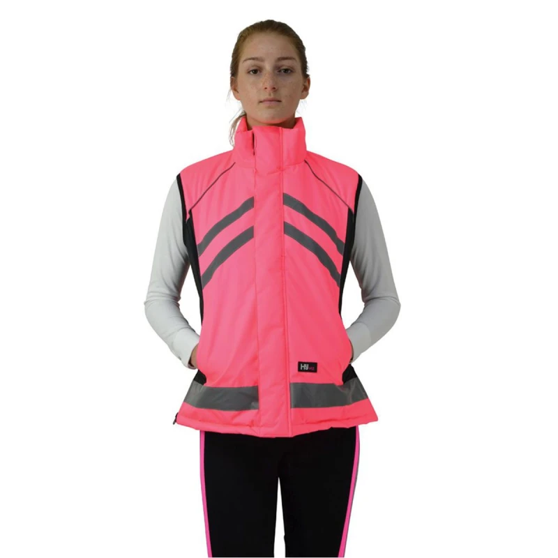 Image of HyVIZ Womens Padded Gilet in Pink Size: XS Pink Female XS