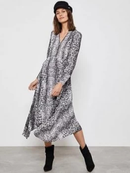 Image of Mint Velvet River Print Zip Front Trapeze Dress - Multi